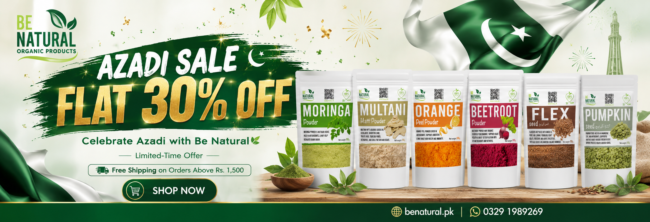 BE Natural Azadi Sale BE Natural Azadi Sale